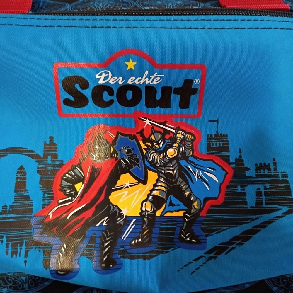 Vintage German Anime Der Echte Scout Kids Weekend Duffle Bag 14x9x7. RARE - Picture 2 of 5
